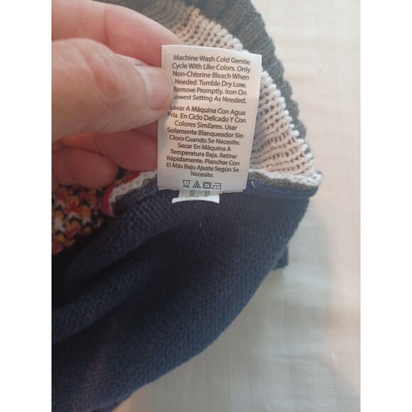 Wonder Nation NWT polar bear sweater kids 5T unisex children navy cotton pullon - Picture 6 of 6